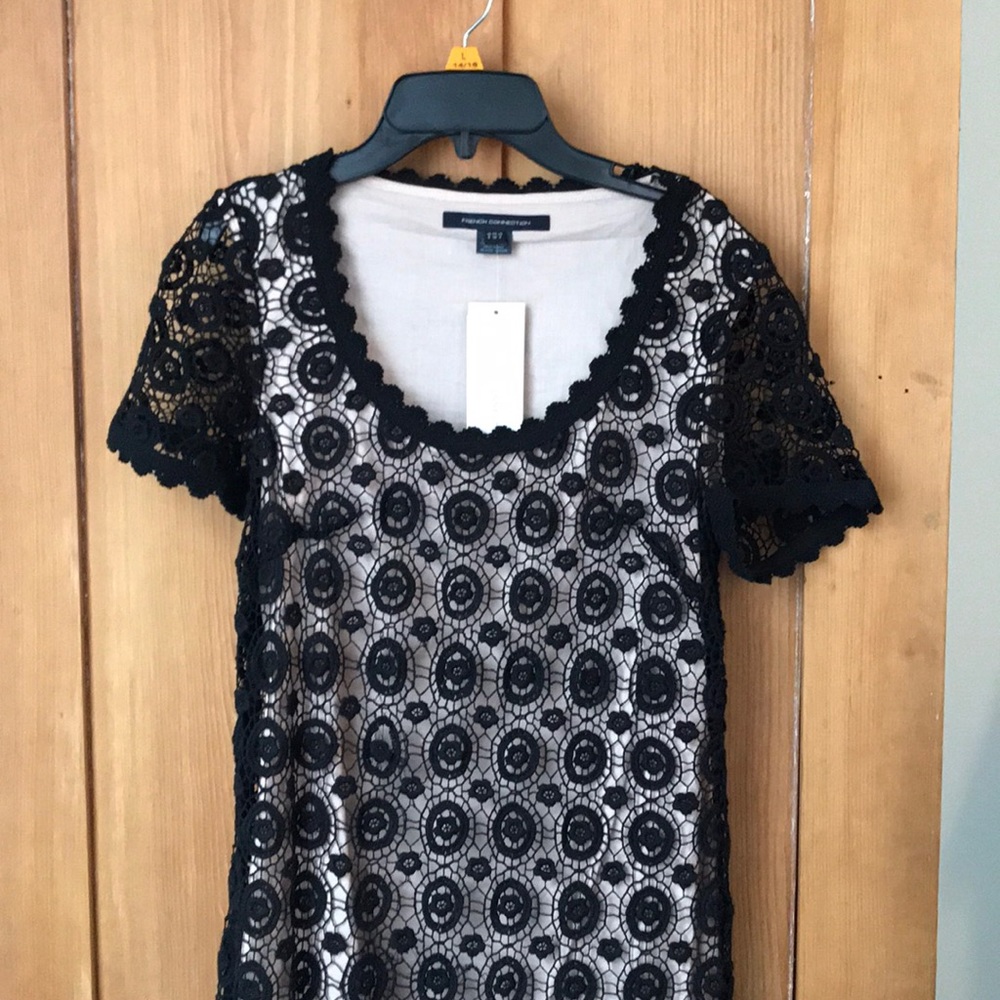 *NEW* French Connection Black Lace Dress